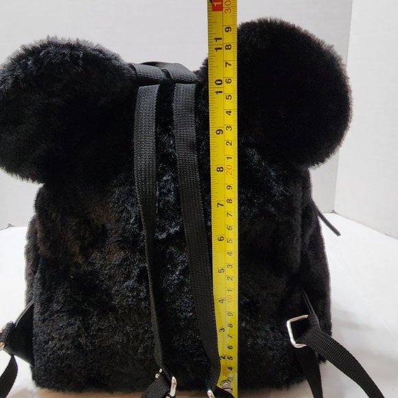 New Mickey Mouse Faux Fur Backpack with Ears from Bioworld main image 3